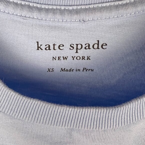 KATE SPADE Noel Tee - Cropped Boxy Oversized - Size: XS - Picture 4 of 9